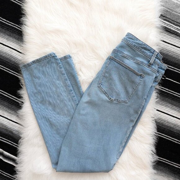 Talbots Denim - TALBOTS STRAIGHT LEG FLAWLESS HIGH WAIST JEANS LIGHT WASH DENIM SZ 10